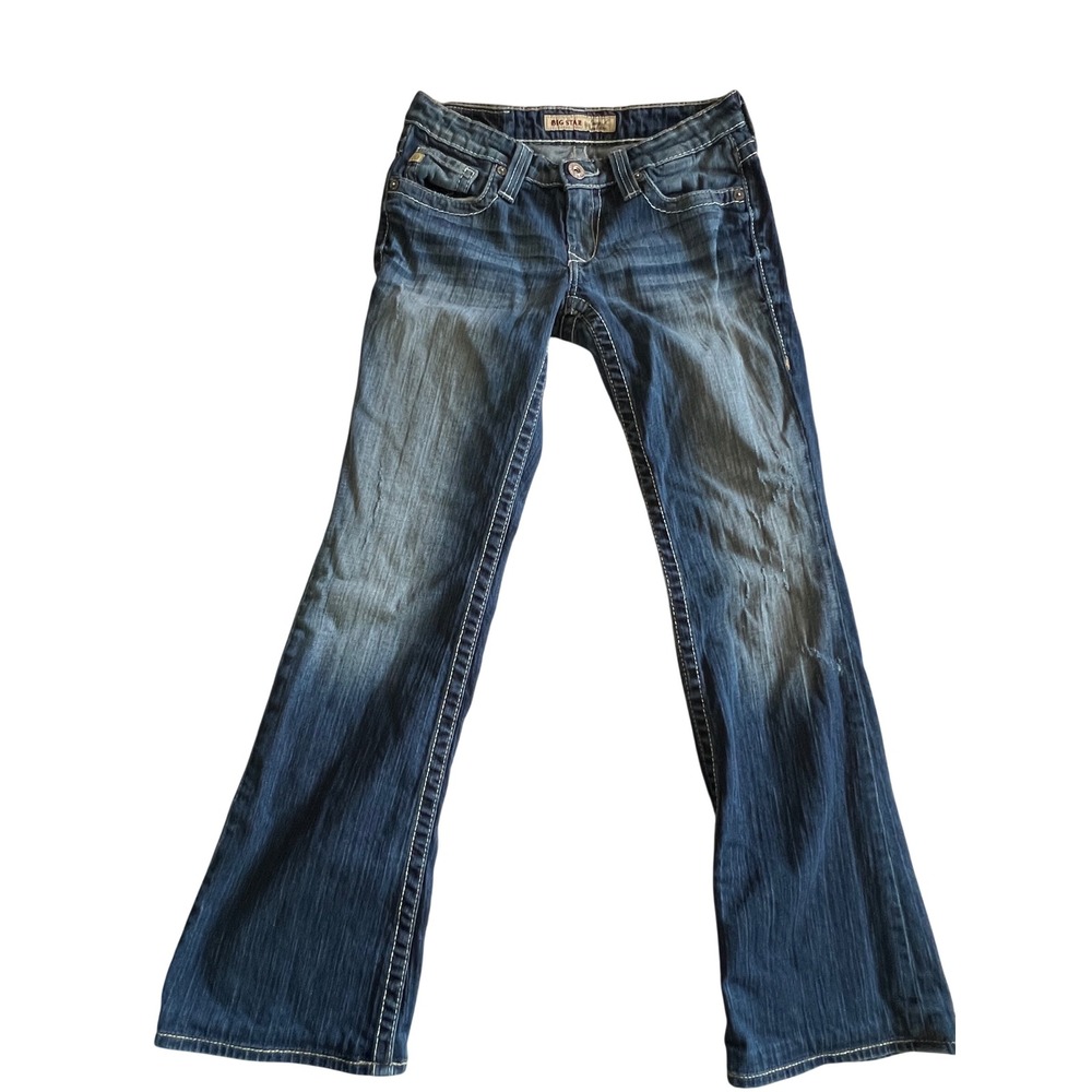 Big Star Blue Bootcut Jeans size 27L - Picture 2 of 6